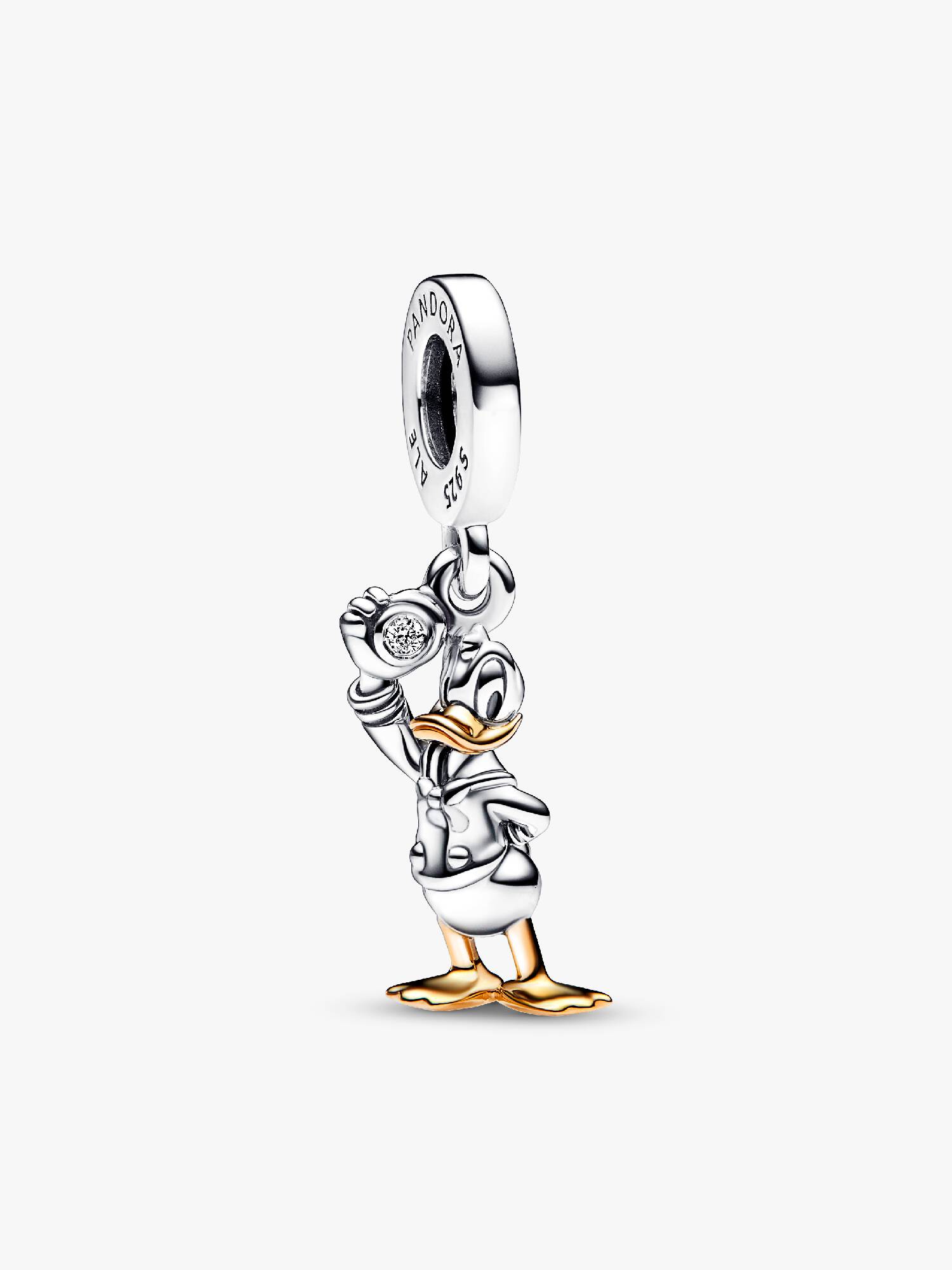 Disney 100th Anniversary Donald Duck Lab-grown Diamond Dangle Charm