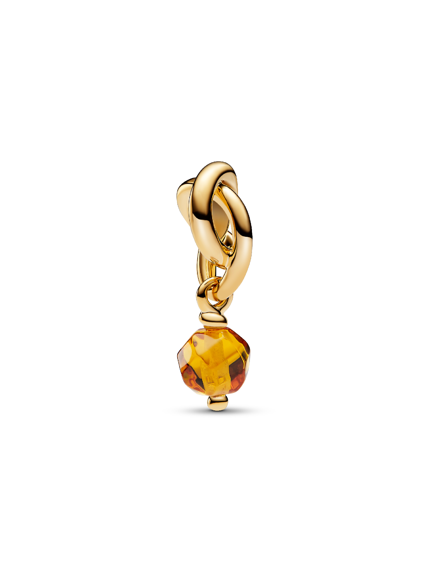 November Crystal Birthstone Eternity Circle Dangle Charm