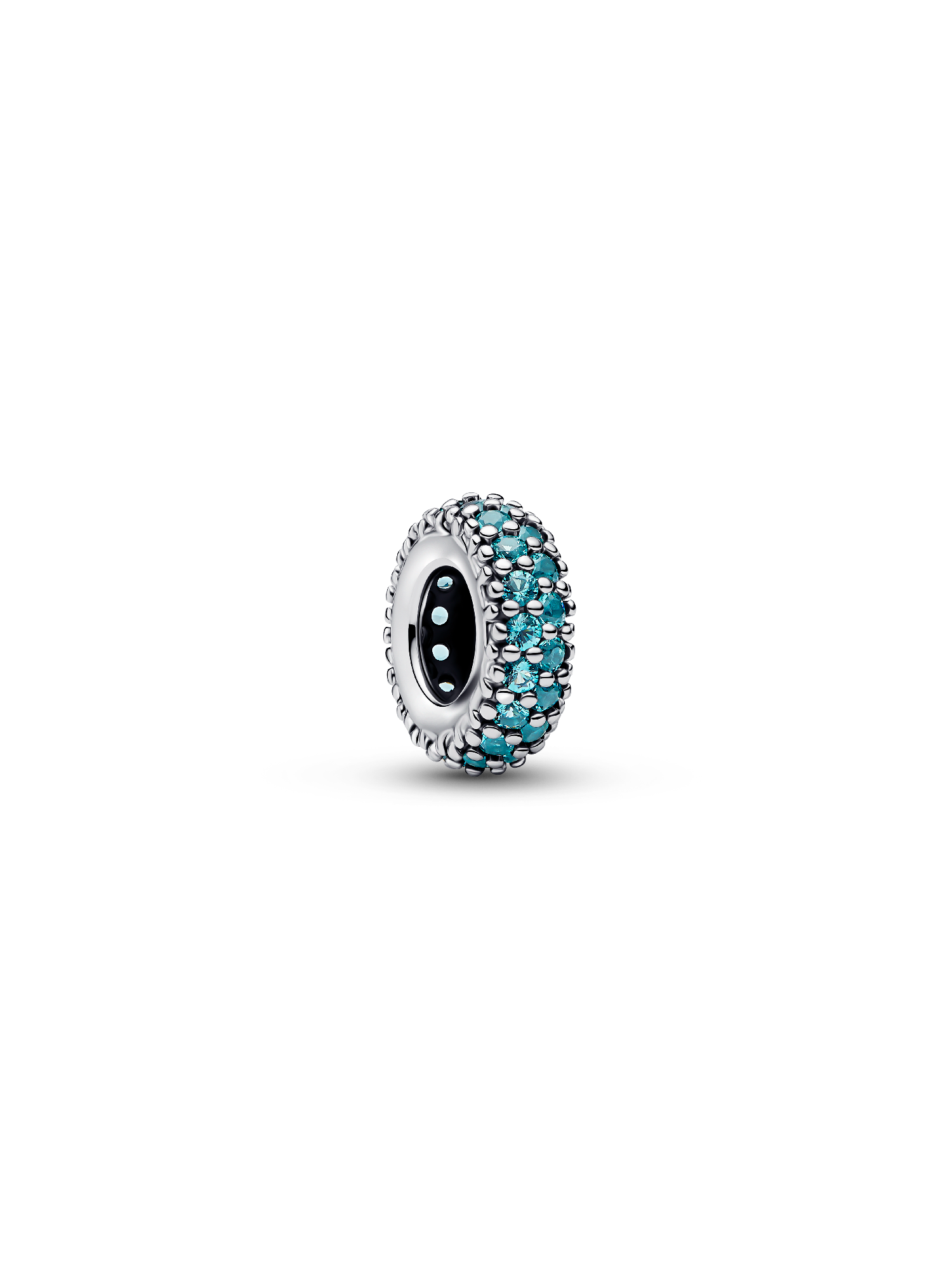 Ice Blue Stone Spacer Charm