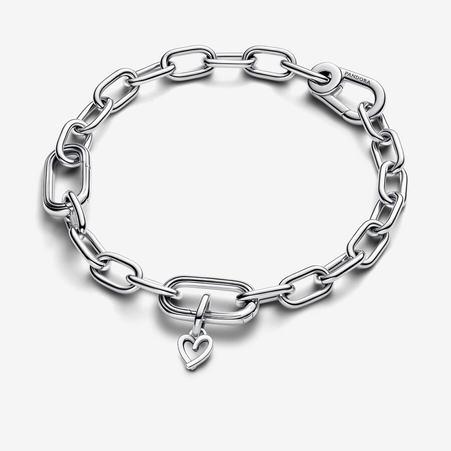 792808c01 Pandora ME Freehand Heart Mini Dangle Charm | Sterling silver | Pandora AU