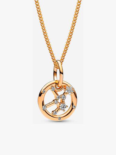 Virgo Zodiac Charm and Necklace Set
