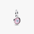 Engravable Evil Eye Murano Glass Mini Dangle Charm Engravable Evil Eye Murano Glass Mini Dangle Charm