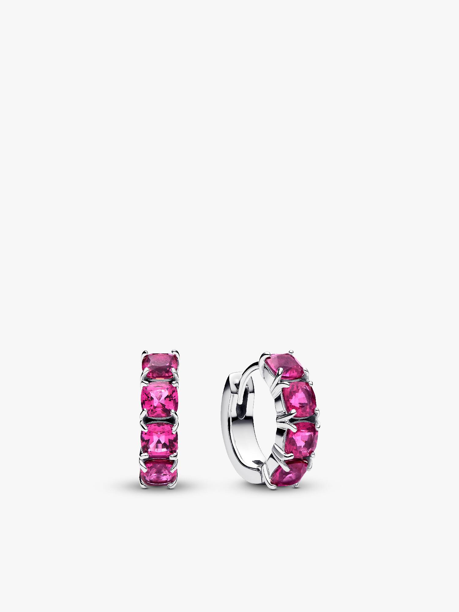 Pink Hoop Earrings