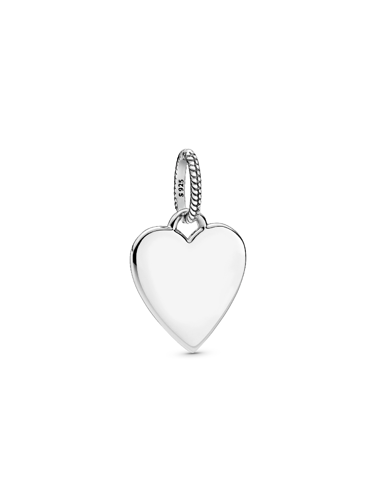 Sterling Silver Engravable Heart Tag Pendant