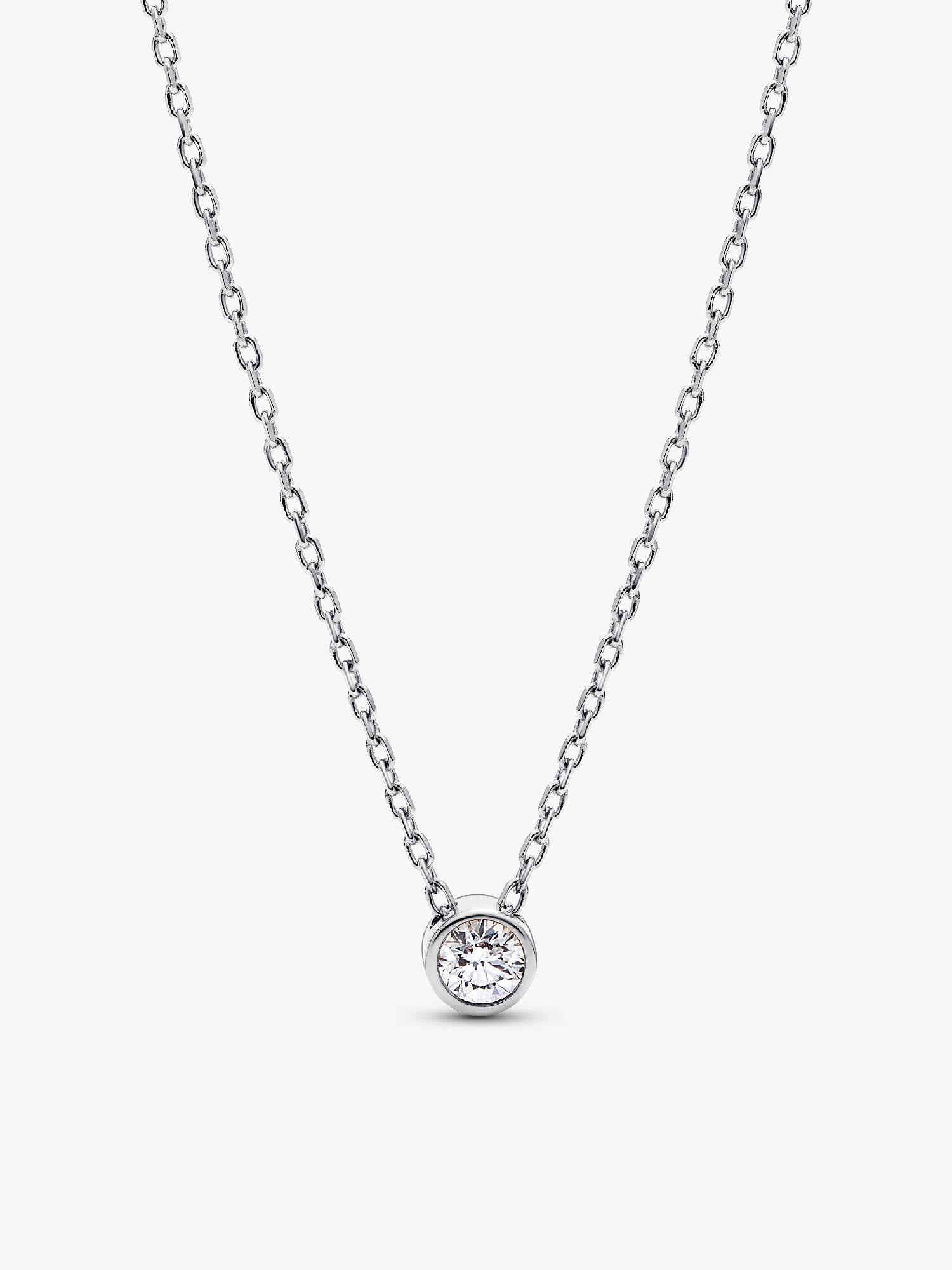 Pandora Era Lab-Grown Diamond Bezel Pendant Necklace