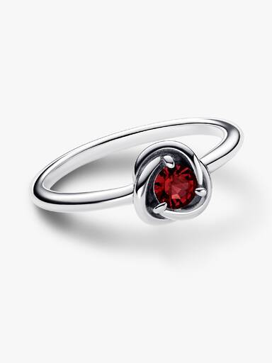 July Crystal Birthstone Eternity Circle Ring