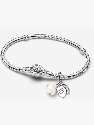 Rose in Bloom Charm and Bracelet Set