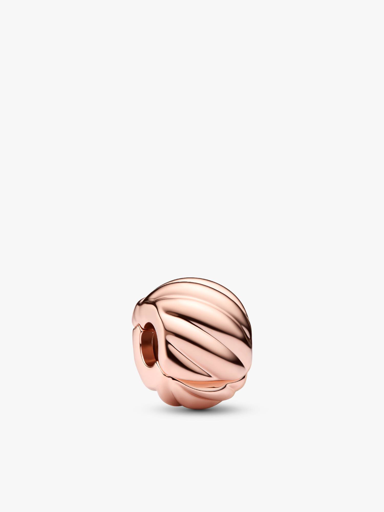 Abstract 14k rose gold-plated clip