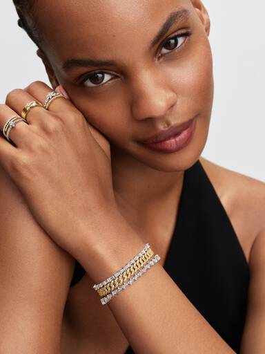 Sparkling Stella Baguette Ring
