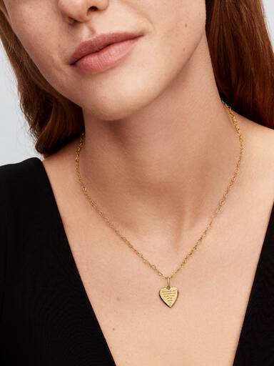 Engravable Heart Tag Pendant