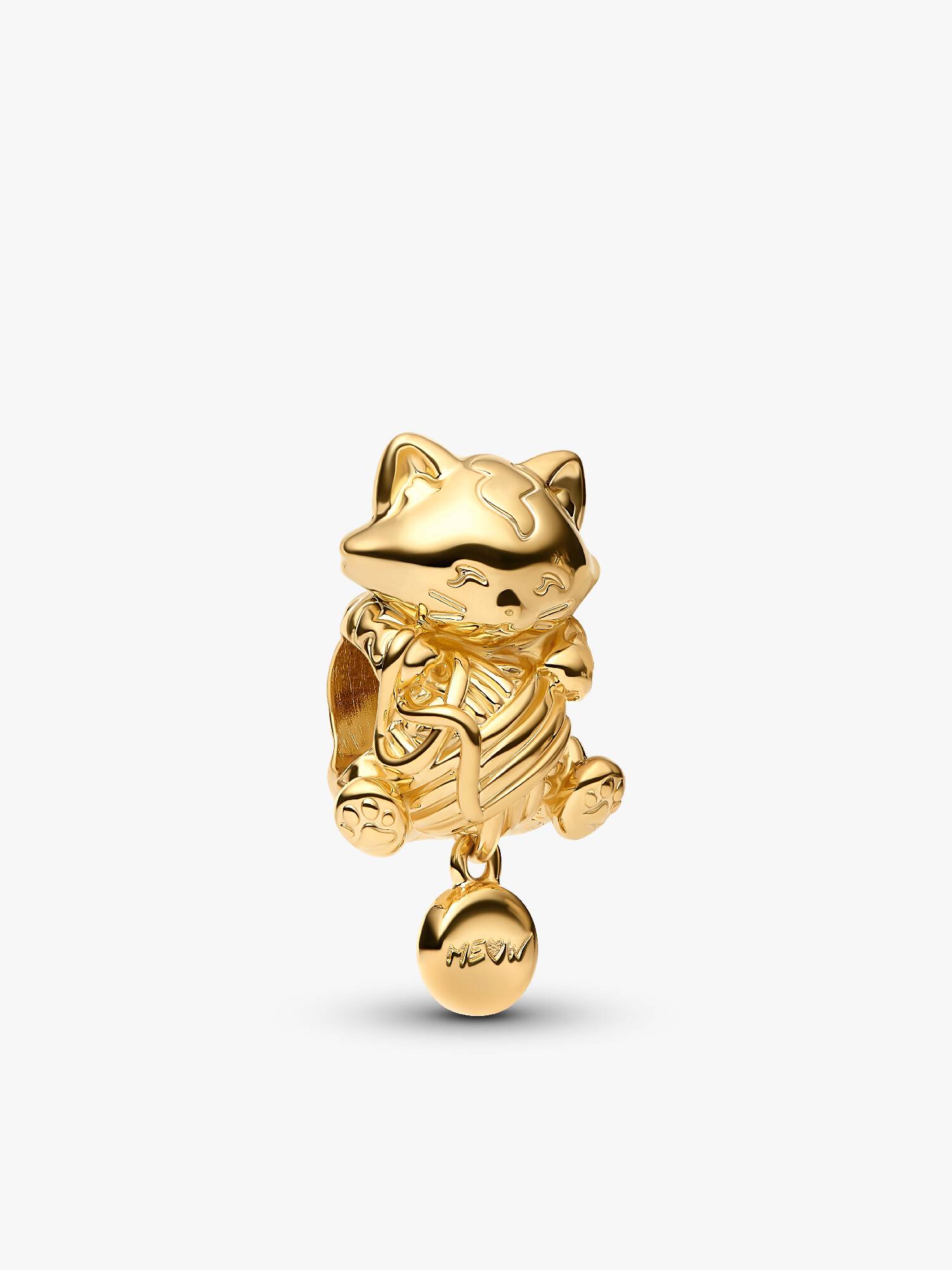 Kitten & Yarn Ball Charm