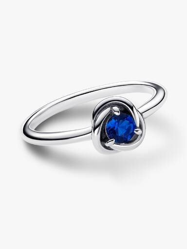 September Crystal Birthstone Eternity Circle Ring