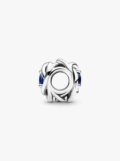 September Crystal Birthstone Eternity Circle Charm