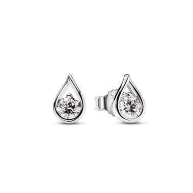 Pandora Infinite Sterling Silver Lab-grown Diamond Earrings