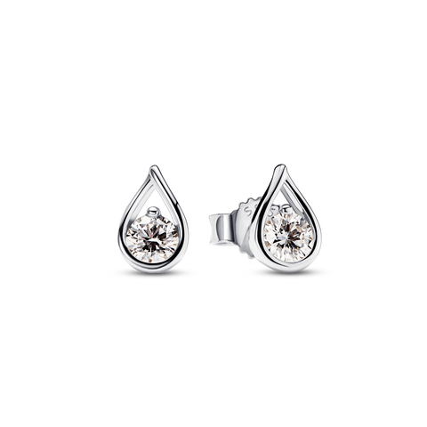 Pandora Infinite Sterling Silver Lab-grown Diamond Earrings