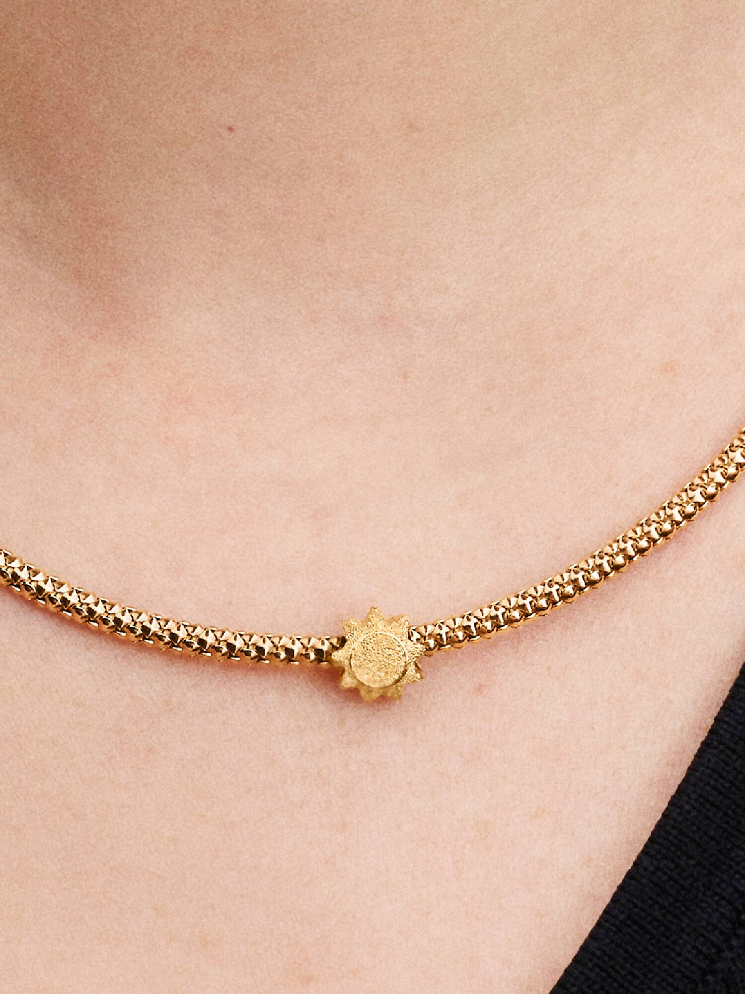 Textured Sun Mini Charm