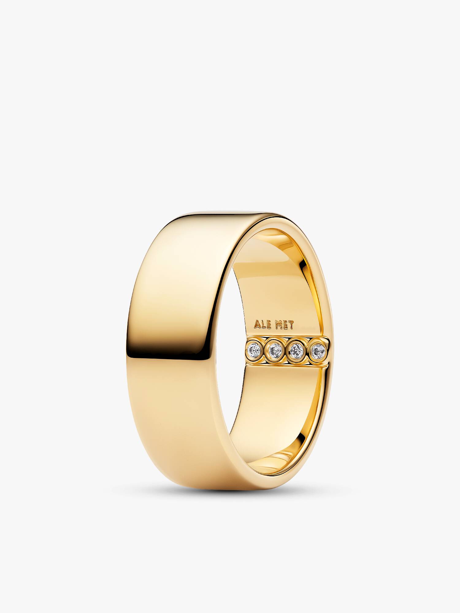 Engravable Wide Band Ring