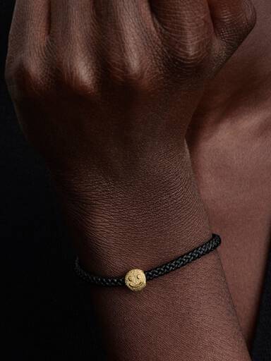 Textured Happy Face Mini Charm