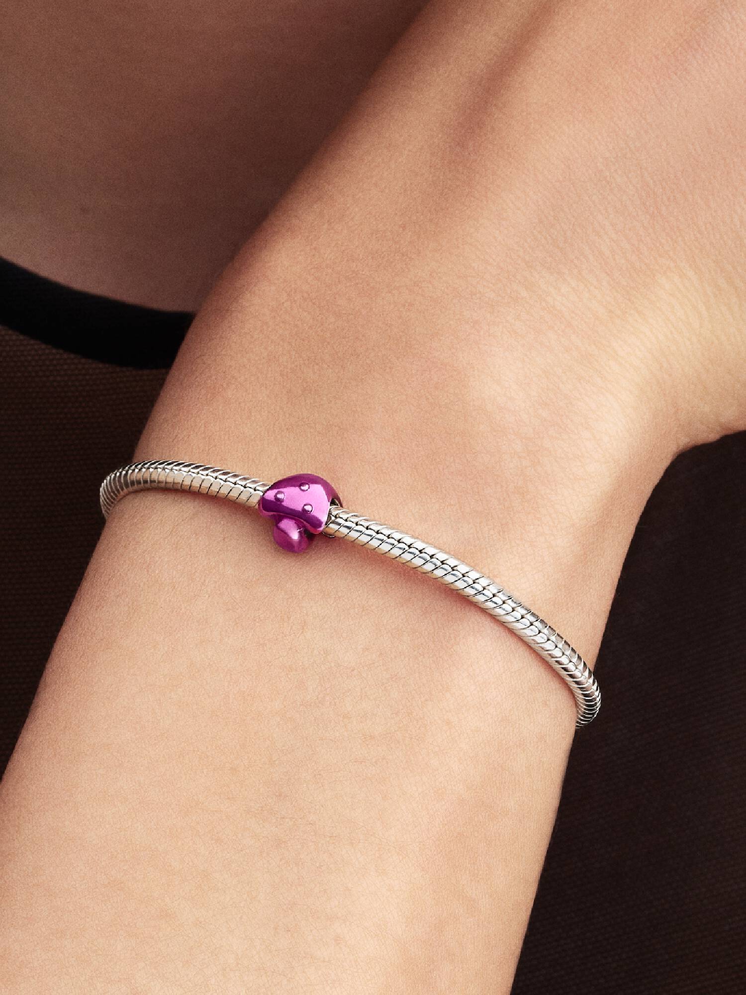 Pink Mushroom Mini Charm