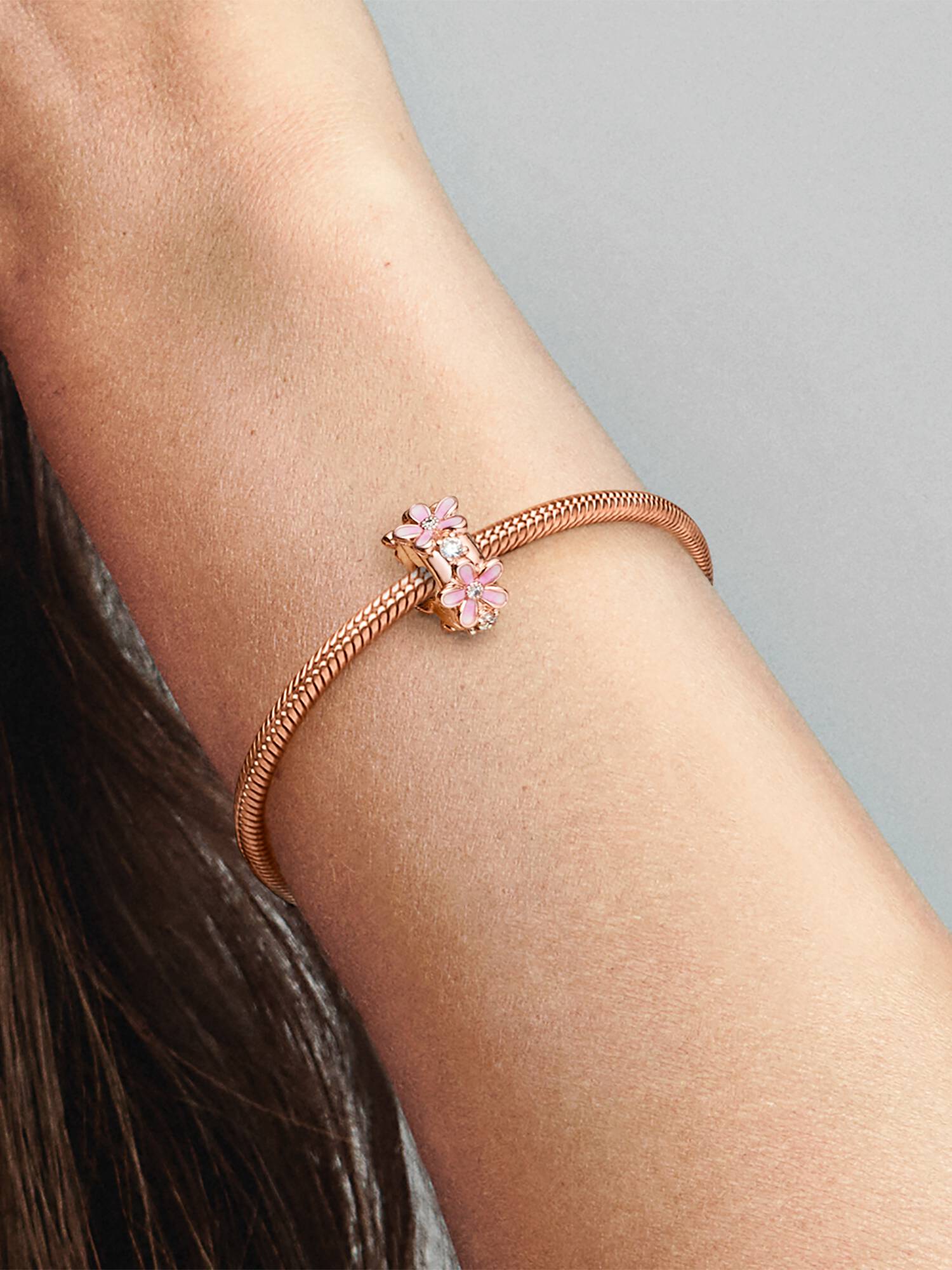 Pink Daisy Spacer Clip