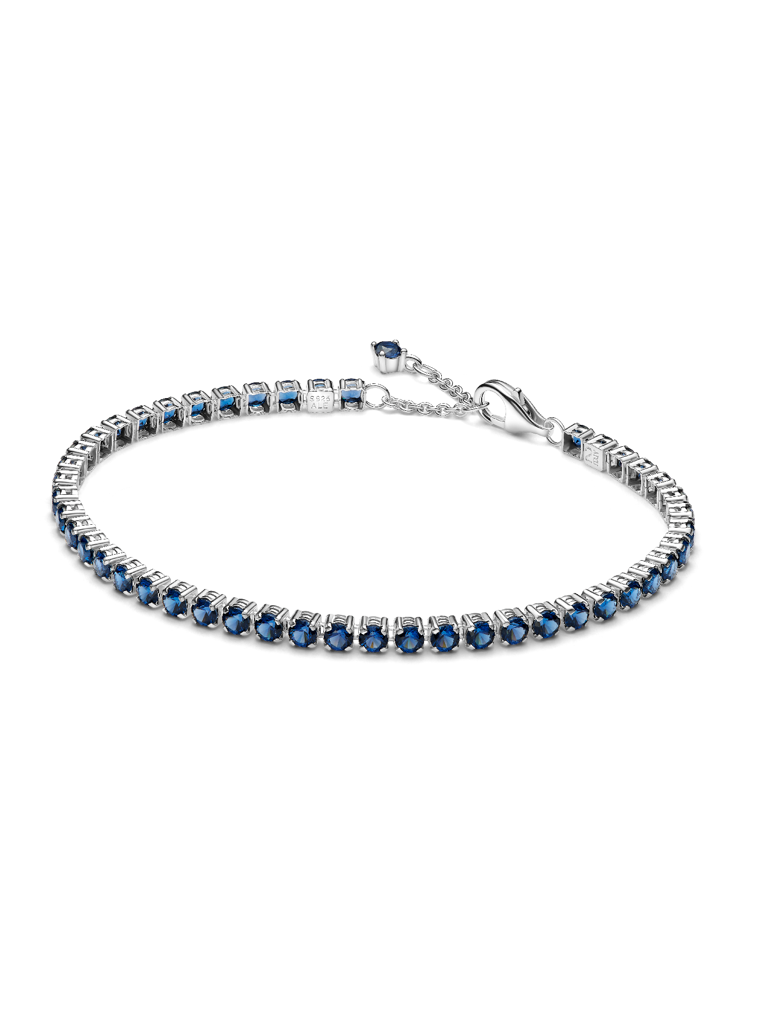 Sparkling Blue Tennis Bracelet