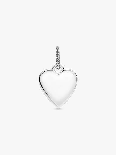 Sterling Silver Engravable Heart Tag Pendant