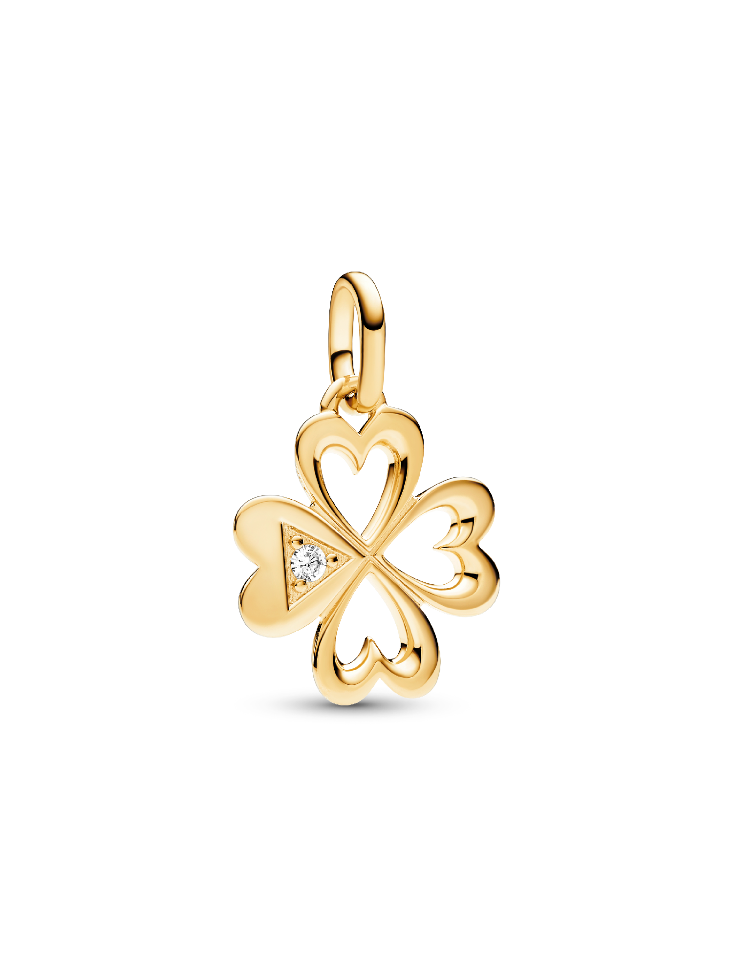 Pandora ME Heart Four-leaf Clover Medallion Charm