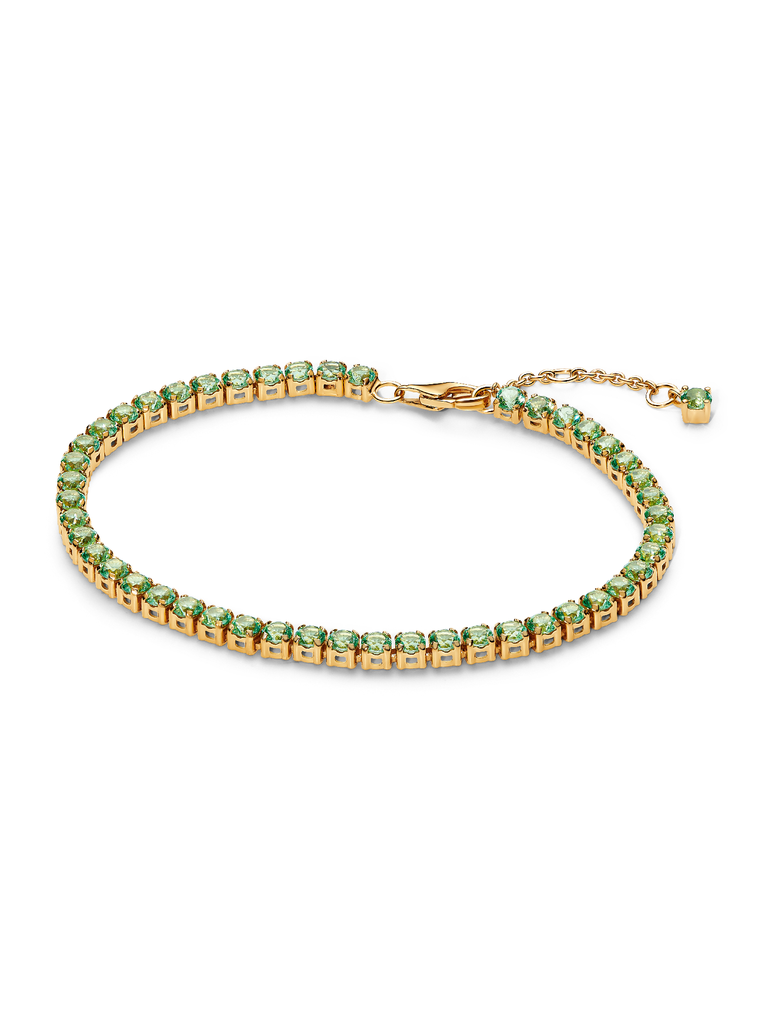 Sparkling Green Tennis Bracelet
