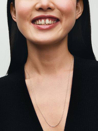 Elongated Link Chain Necklace