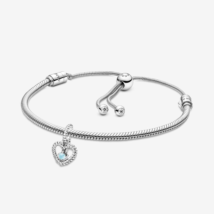 December Crystal Birthstone Bracelet Set image number 0