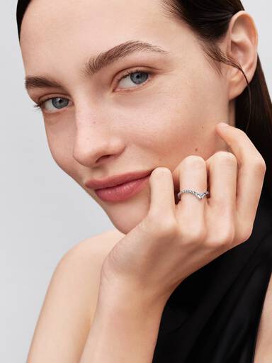 Tiara Baguette Pavé Band Ring