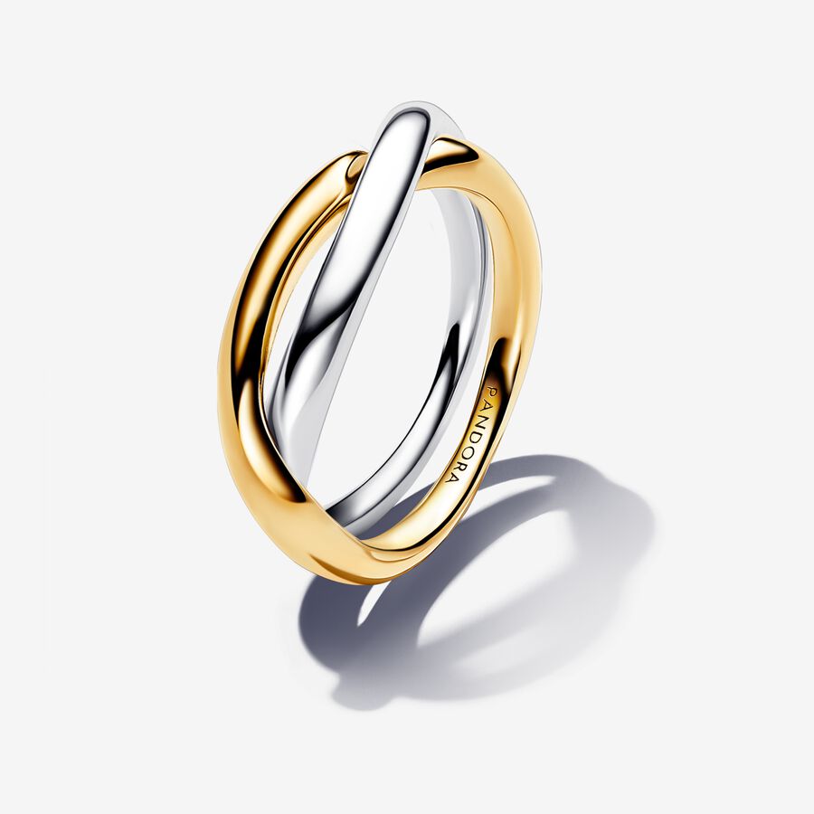 Two-tone Entwined Bands Ring image number 0