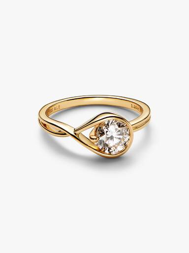 Expensive Pandora Rings Pandora Infinite 14k Gold Lab-grown Diamond Ring | Gold | Pandora AU