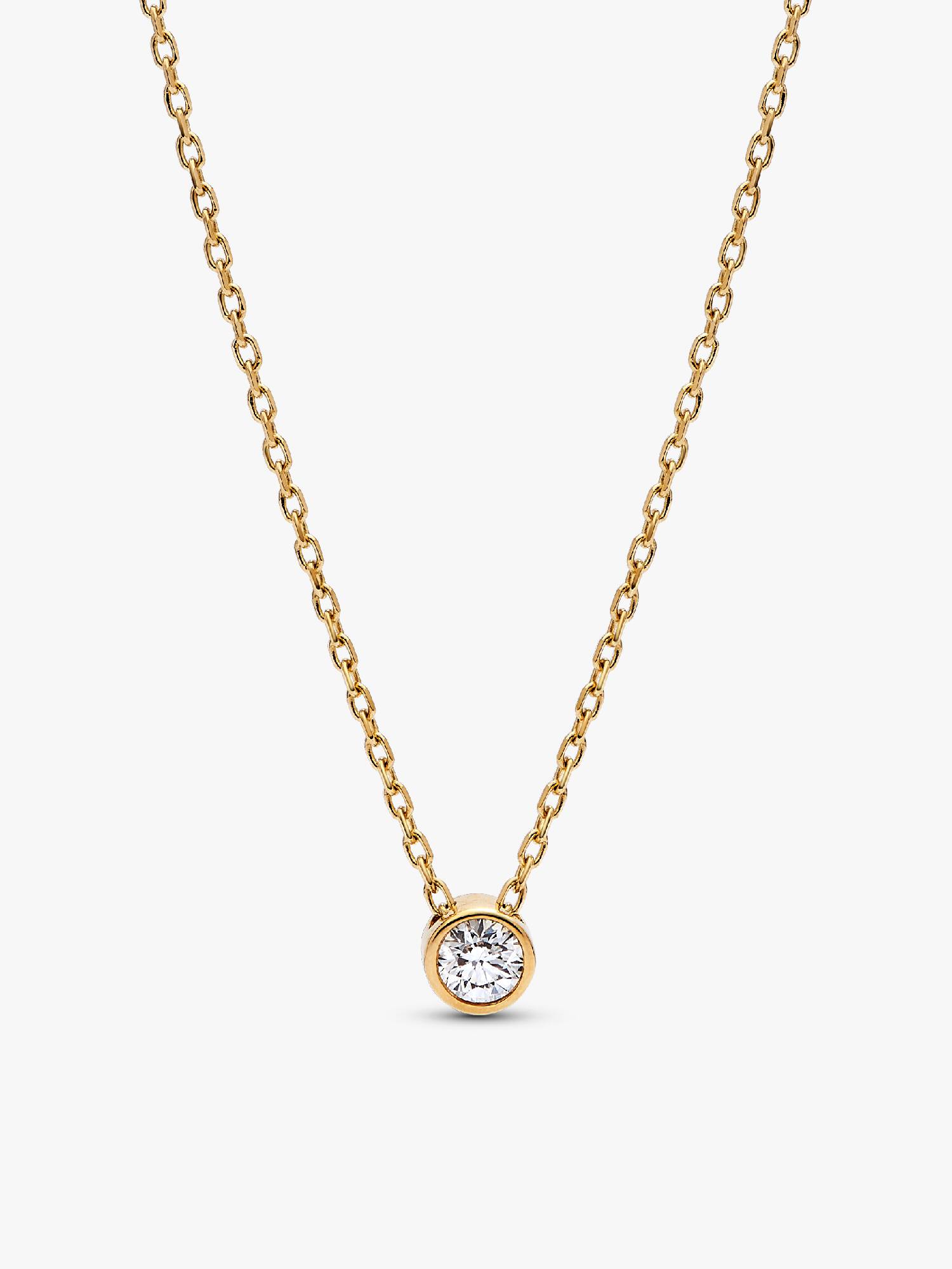 Pandora Era Lab-Grown Diamond Bezel Pendant Necklace