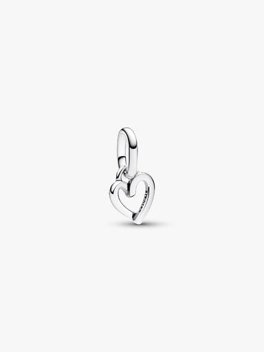 792808c01 Pandora ME Freehand Heart Mini Dangle Charm | Sterling silver | Pandora AU