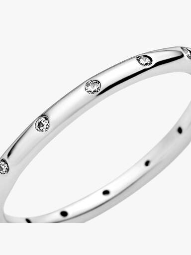 Simple Sparkling Band Ring