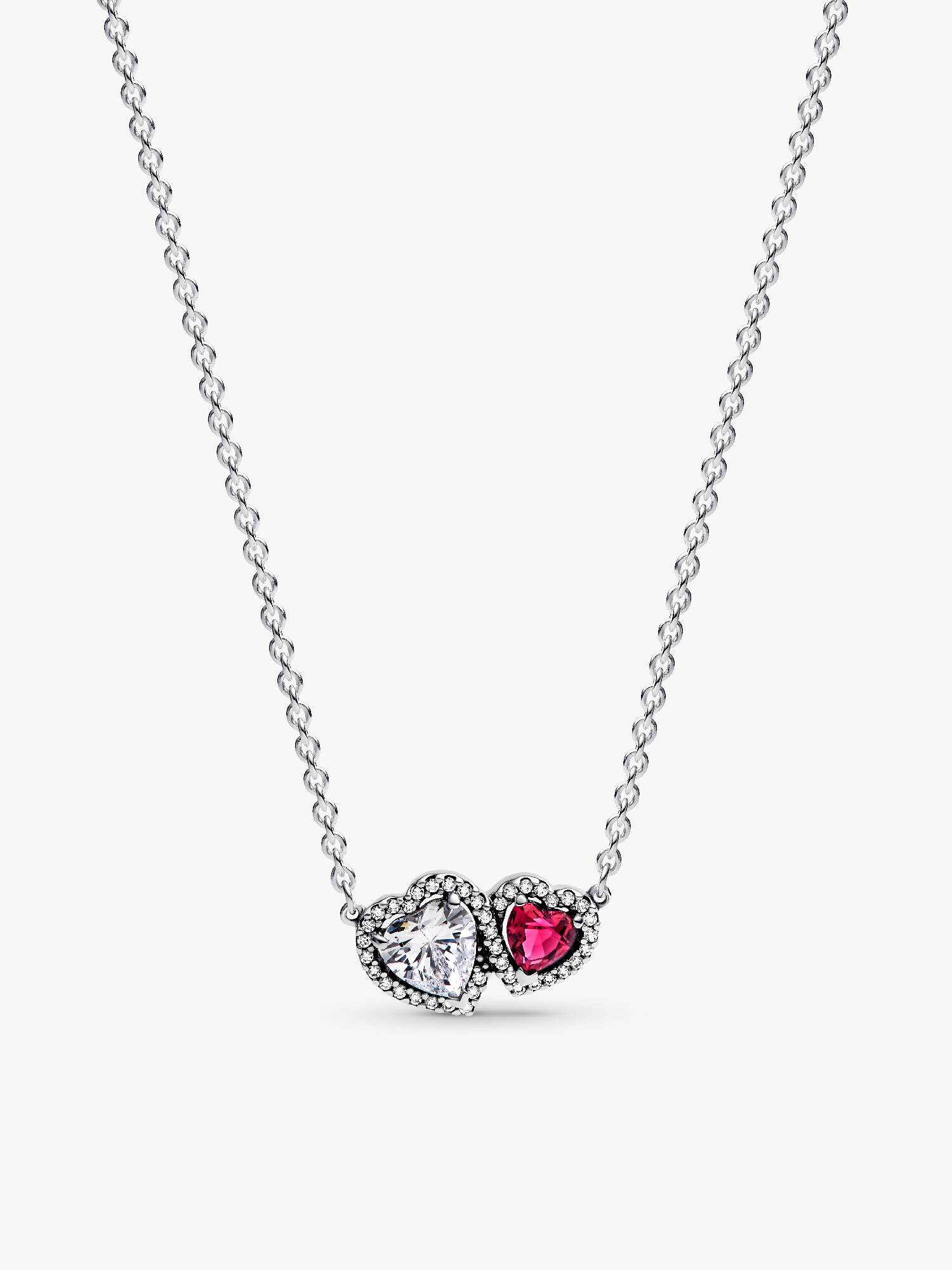 Halo Hearts Pendant Necklace