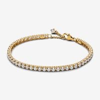 Sparkling Tennis Bracelet | Gold plated | Pandora AU