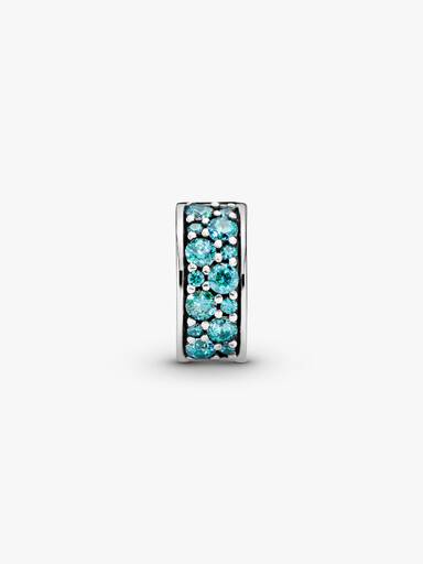 Teal Pavé Clip
