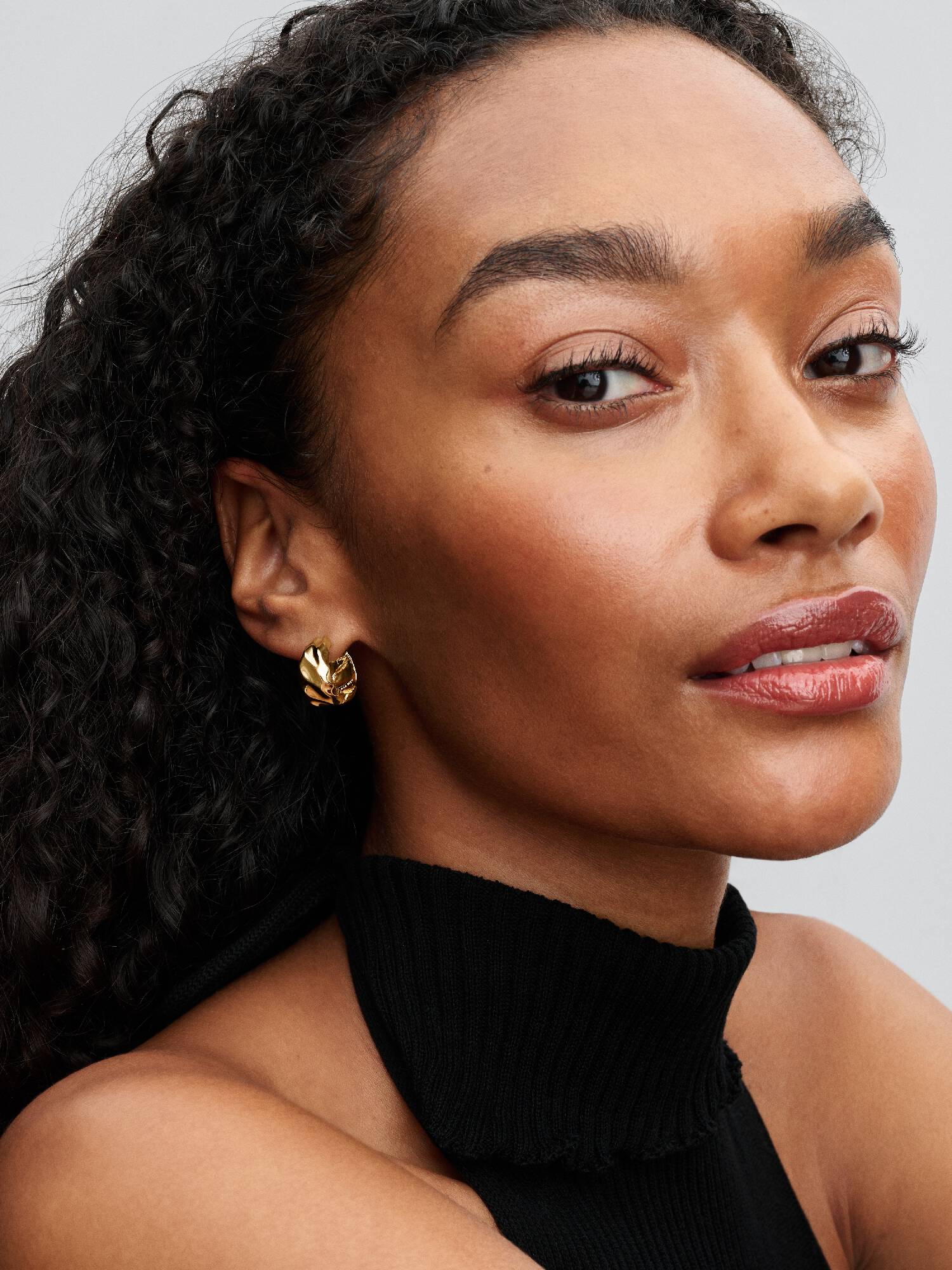 Rippled Hoop Earrings
