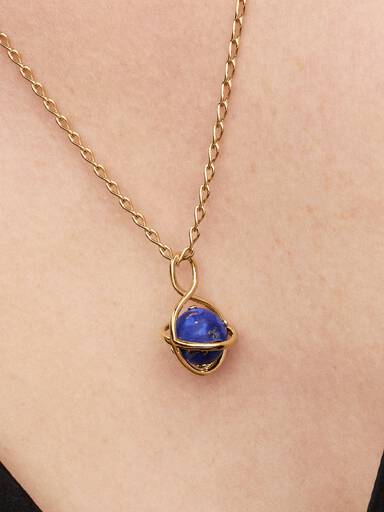 Spinning Celestial Blue Planet Dangle Charm