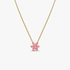 Sparkling Pink Flower Pendant Necklace Sparkling Pink Flower Pendant Necklace