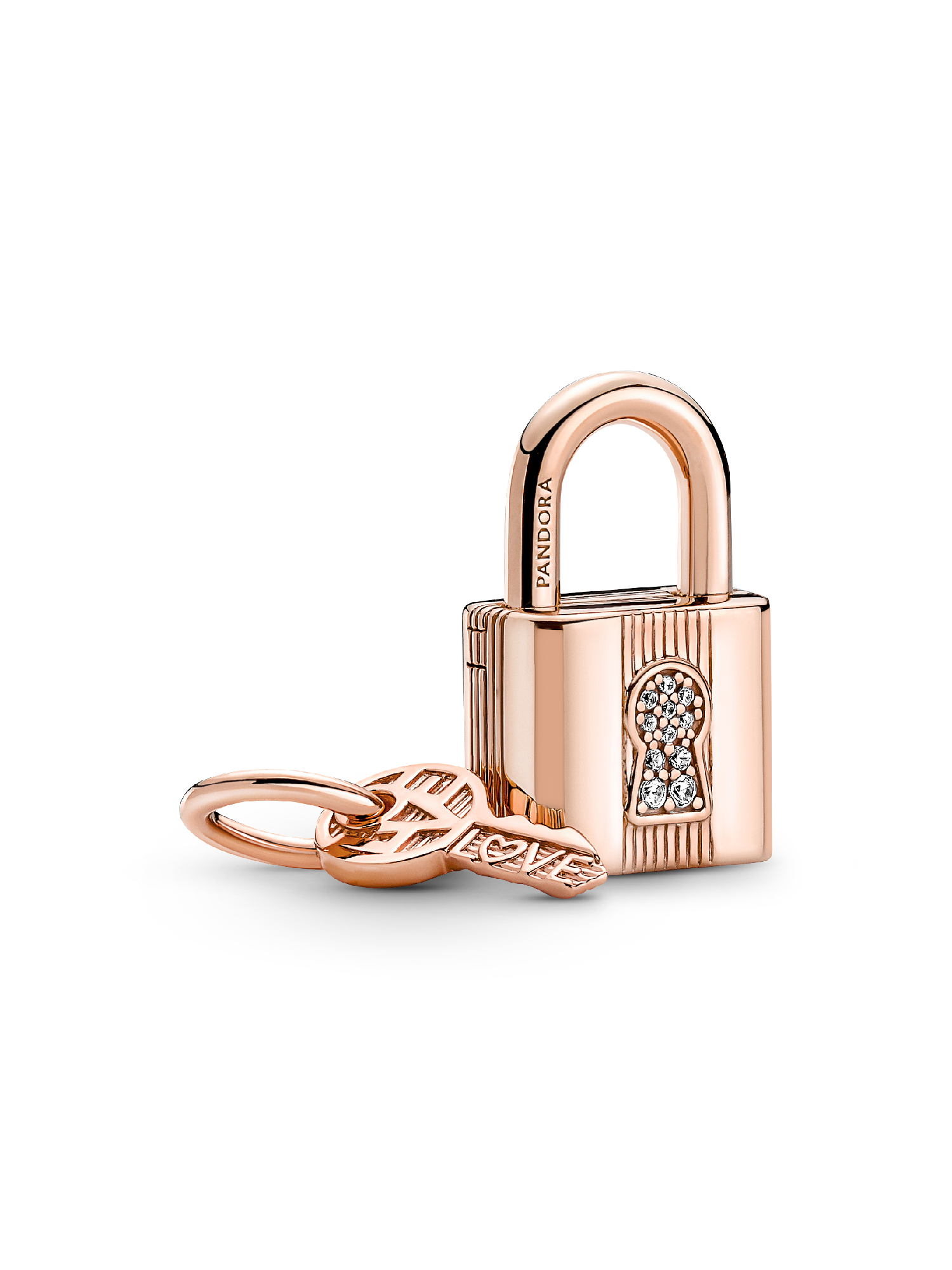 Padlock & Key Dangle Charm