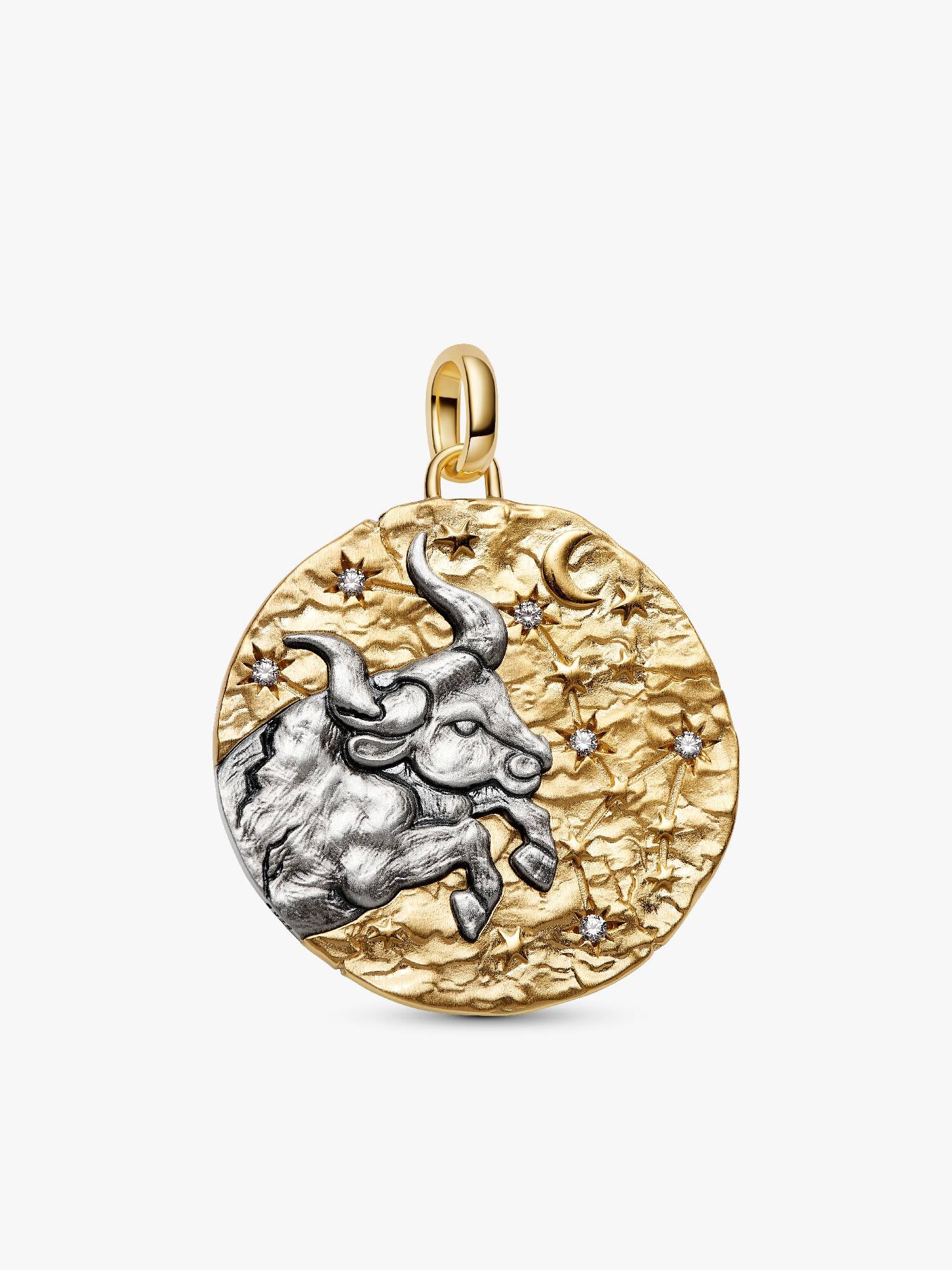 Taurus Zodiac Oversized Talisman Charm