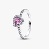 February Crystal Birthstone Elevated Light Purple Heart Ring February Crystal Birthstone Elevated Light Purple Heart Ring