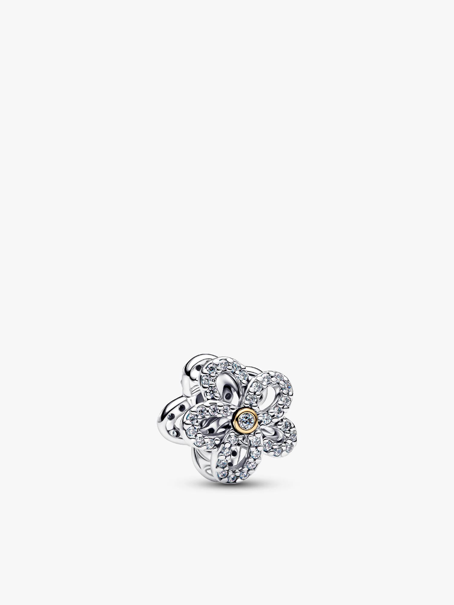 Pavé Flower Openwork Charm