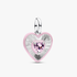 Radiating Pink Heart Medallion Charm Radiating Pink Heart Medallion Charm
