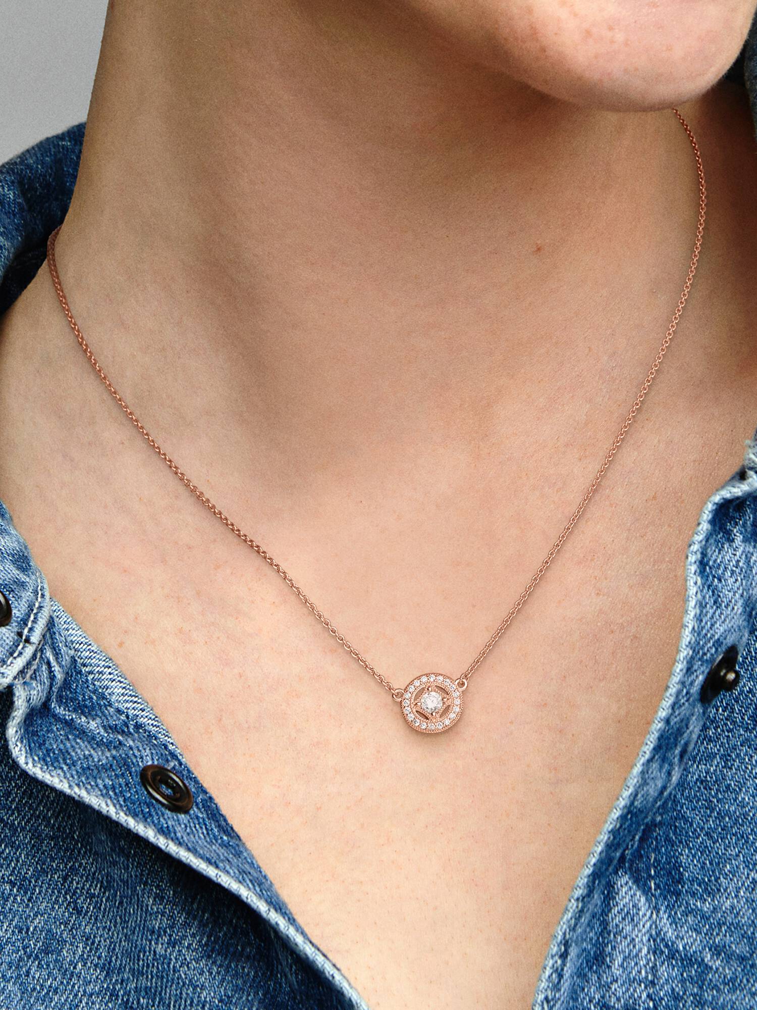 Vintage Circle Collier Necklace