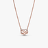 Sparkling Infinity Heart Collier Necklace Sparkling Infinity Heart Collier Necklace