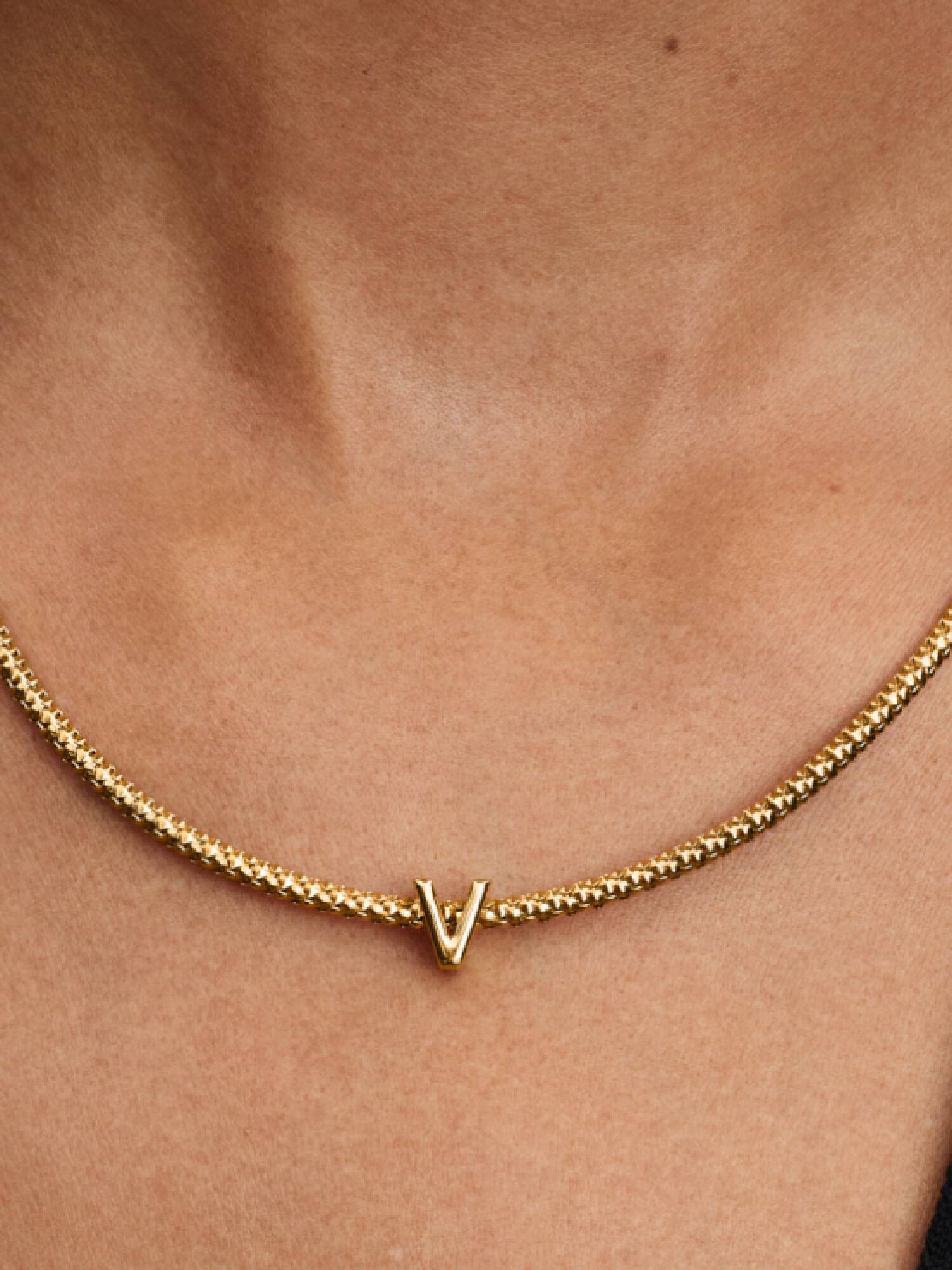 Letter V Alphabet Mini Charm